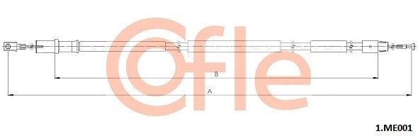 трос ручника правый! L1183/932\ MB W639 2.2D/3.3D 10> 921ME001 COFLE