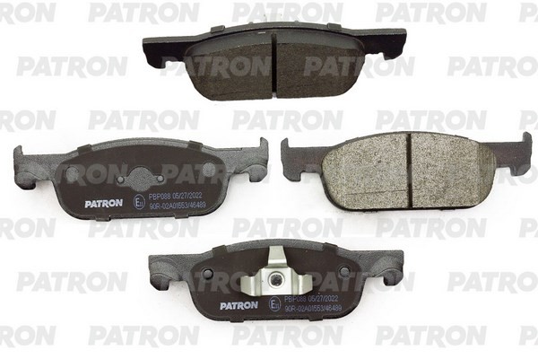 Колодки тормозные ЛАДА X-Ray RENAULT Logan (12-) передние (4шт.) PATRON PBP088 PATRON