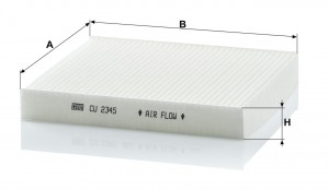 Фильтр воздушный салона MANN СU 2345 CU2345 MANN FILTER