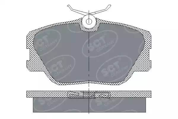 Колодки тормозные дисковые передние SP 167 PR SCT