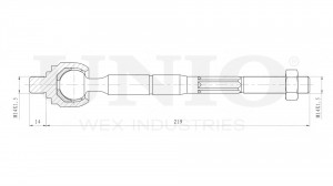 Тяга рулевая левая SSP-30069 UNIO