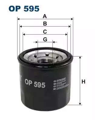 Фильтр масляный FORD HONDA HYUNDAI KIA MAZDA NISSAN RENAULT SUBARU SUZUKI FILTRO OP595 FILTRON