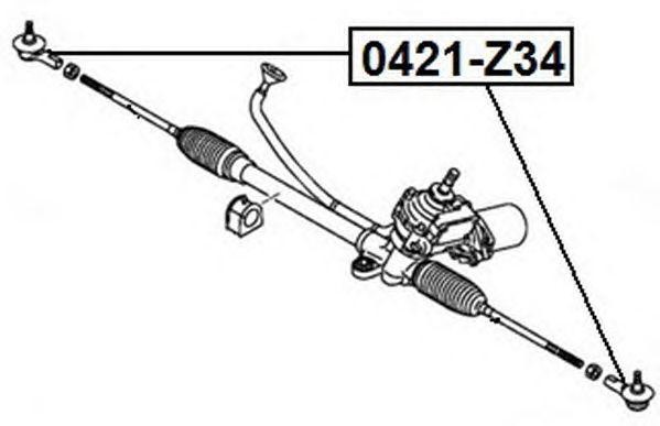 НАКОНЕЧНИК РУЛЕВОЙ MITSUBISHI 0421Z34 0421-Z34 ASVA