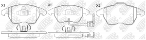 Колодки тормозные VW Passat (05-) SKODA Octavia (04-) передние (4шт.) NIBK PN0348W NIBK