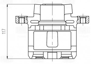 Суппорт тормозной задний правый d=35 мм CF 800350 TRIALLI