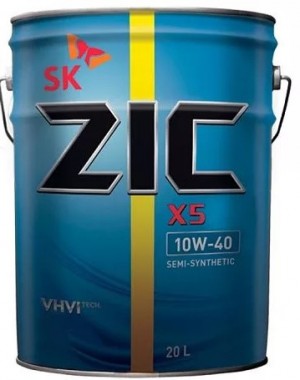 Масло моторное полусинтетическое ZIC X5 Diesel 10W-40 20л 192660 192660 ZIC