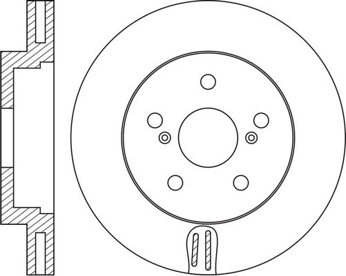 Диск тормозной TOYOTA Prius передний (1шт.) NIBK RN2097 NIBK