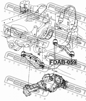 Сайлентблок опоры дифференциала CHEVROLET TAHOE 92- FDAB-059 FDAB059 FEBEST