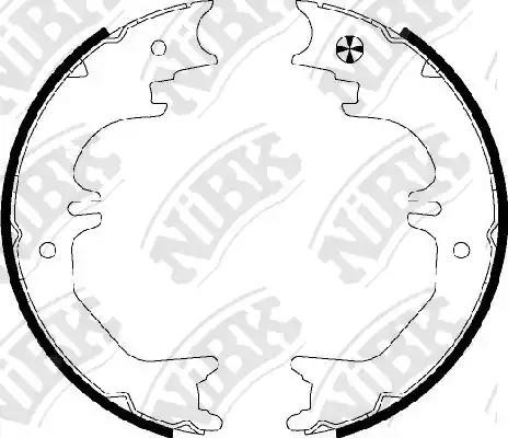 Колодки тормозные TOYOTA Land Cruiser (79-80) стояночного тормоза (4шт.) NIBK FN8905 NIBK