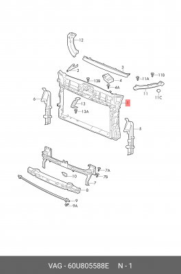 VW POLO (RUS) (2020>) 60U 805 588 E VAG