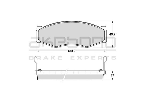 Колодки тормозные дисковые передние ПОДХОДЯТ ДЛЯ NISSAN CEDRIC/GLORIA (Y30, Y31) AN130WK AKEBONO