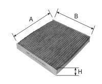 Фильтр салона угольный AG167CFC AG 167 CFC GOODWILL