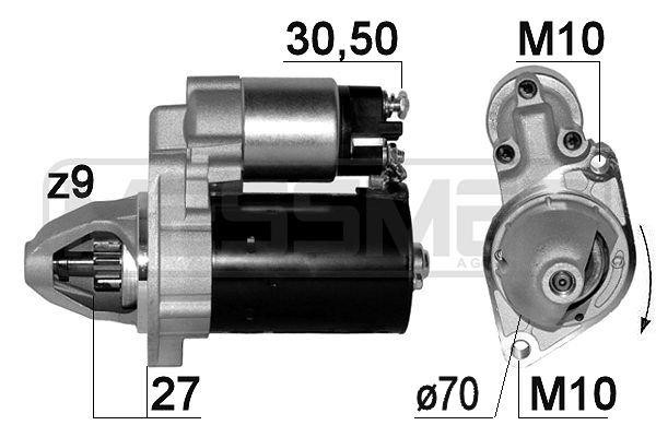 Стартер MERCEDES W203/W204/W212 1.1kw 220667 220667 ERA