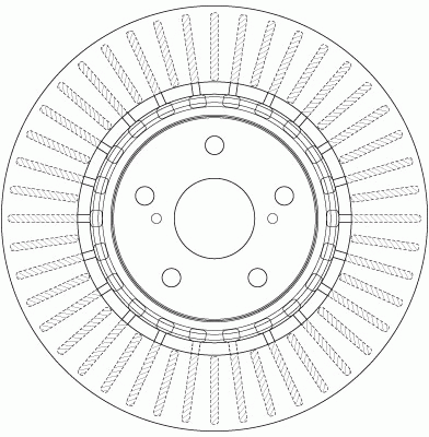 Диск тормозной передний LEXUS RX (12/08- ), TOYOTA RAV4 IV (17") DF6265 DF6265 TRW