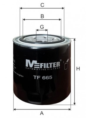 фильтр масляный!\ Toyota Land Cruiser 2.4D-4.2TD 85>/Avensis/Corolla 99> TF665 MFILTER AUTOMOTIVE FILTERS