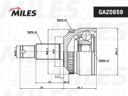 ШРУС наружный SsangYong Actyon II (10-) GA20659 GA20659 MILES