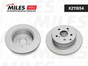 Диск тормозной (серия PRO с антикоррозионным покрытием) TOYOTA MARK/CHASER/CRESS K211654 MILES