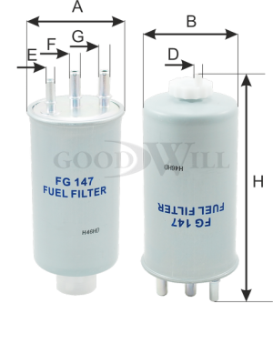 Фильтр топливный FG147 FG 147 GOODWILL