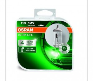 к-кт ламп ULTRA LIFE! 2шт. (H4) 12V 60/55W P43t ув. срок службы до 4х раз\ 64193ULTHCB OSRAM