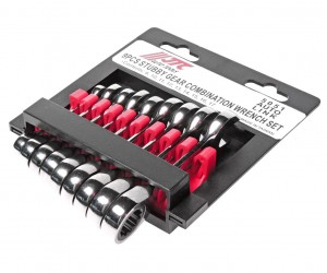 Набор ключей комбинированных 8-17мм трещоточных укороченных 9 предметов JTC JTC-5051 JTC TOOLS