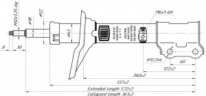 Амортизатор Hyundai Accent 00-  задн. прав. газ.  AG08402 AG08402 TRIALLI