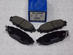 Колодки тормозные дисковые задние FORESTER, IMPREZA, LEGACY, OUTBACK AN-696WK AN696WK AKEBONO