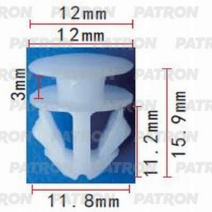КРЕПЛЕНИЕ МОЛДНИГА VW GOLF II/III/IV P370593 PATRON