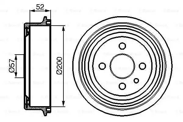 DAEWOO NEXIA/OPEL ASCONA C 200x53ММ 0 986 477 018 BOSCH