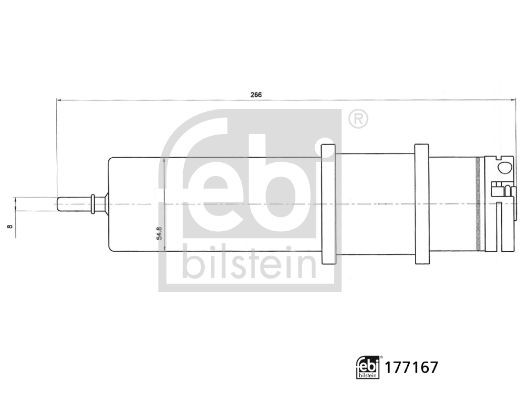 Фильтр топливный BMW 5 (G30),7 (G11),X3 (G01) FEBI 177167 FEBI BILSTEIN