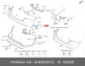 ФОНАРЬ HYUNDAI/KIA 92405C5510 HYUNDAI KIA