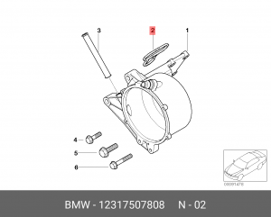 прокладка уплотнительная генератора!\ BMW 4.0i-5.0i All 12 31 7 507 808 BMW