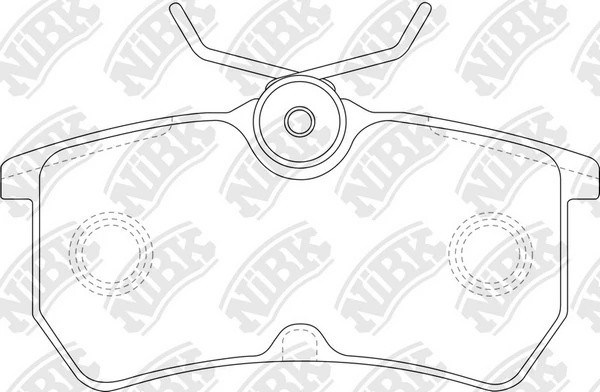 Колодки тормозные FORD Focus (98-05) задние (4шт.) NIBK PN0120 NIBK