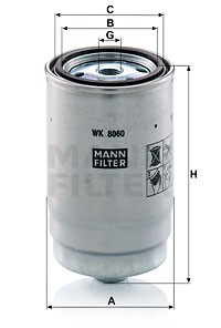 Фильтр топливный WK8060Z WK8060Z MANN FILTER