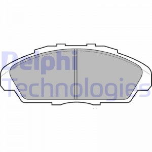 LP2254 колодки дисковые задние!\ Renault Clio/Megane/Modus/Scenic 1.2-2.0i/1.5-2 LP2254 DELPHI