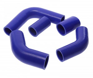 Патрубок УАЗ-3160 Патриот 100л.с. радиатора комплект 5шт. синий силикон MEGAPOWE 13017031 MEGA POWER