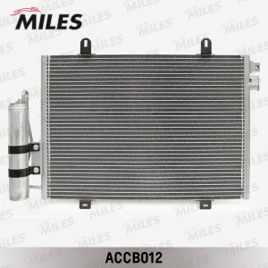 Радиатор кондиционера (паяный) RENAULT LOGAN 04-08/MEGANE I 1.4-2.0/1.9 DCi) ACC ACCB012 MILES