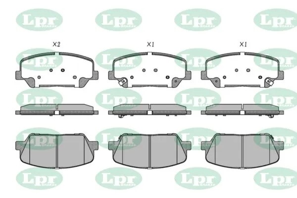 Колодки тормозные дисковые 05P1960 05P1960 LPR
