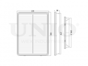 Фильтр воздушный FLT-10224 UNIO