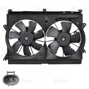 Э,вентилятор охл. Toyota Avensis (03-) 2.0i,2.4i (2 вент.) (с кожухом) LFK 1904 LFK 1904 LUZAR