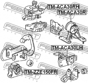 Опора двигателя TM-ACA30R TM-ACA30R FEBEST