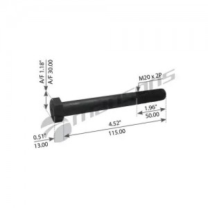 болт амортизатора !M20x2x50 L=115 \ROR 780.021 MANSONS