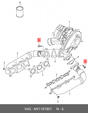 VW TOUAREG (2010-2018) N 911 878 01 VAG