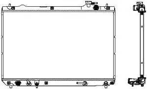 Радиатор (24 мм) 34611017 34611017 SAKURA