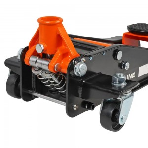 Домкрат подкатной 2т INDUSTRY двухпоршневой (MIN - 130мм, MAX - 400мм) (AJ-2F-37 AJ2F370 AIRLINE