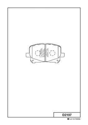 Колодки тормозные дисковые Toyota Camry 96- D2197 D2197 MK KASHIYAMA