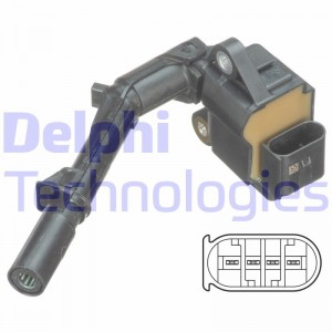 Катушка зажигания MERCEDES A (W176) DELPHI GN1069012B1 DELPHI