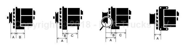 Генератор 28V, 110А DAF CF85IV/XF105 без шкива 1540483 DAF TRP