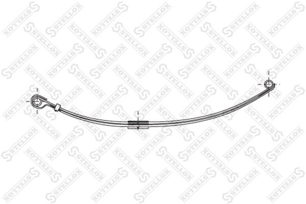 рессора 2-ух лист. !перед. 2/16+P/16x70x54 660+890 R42 \MB 507/510/609 84-55705-SX STELLOX