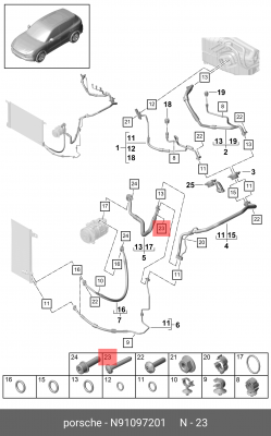 AUDI/SEAT/SKODA/VW М6*1,0*33(33)/ Torx N 910 972 01 VAG