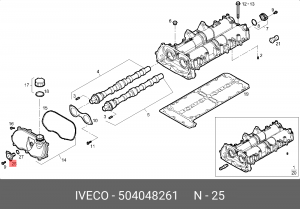 датчик положения коленвала!\IVECO DAILY 504048261 IVECO